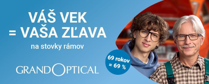 Váš vek = vaša zľava v GrandOptical!