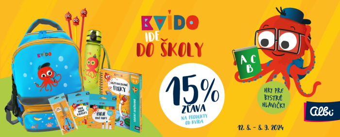 Kvído ide do školy