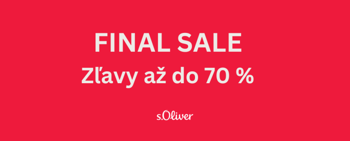 Final sale – zľavy až 70 %