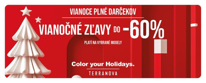 Vianočné zľavy až do -60%