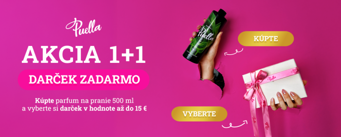 1+1 ZADARMO! Darček v hodnote až 15 eur k nákupu