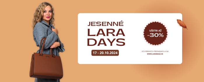 Jesenné LARA DAYS sú tu!